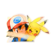 מדבקת תלת־מימד אש קאצ’ם עם פיקאצ’ו על הכתף (Pokémon Lenticular 3D) מבית אנימה מרקט רק ב - https://anime-market.co.il