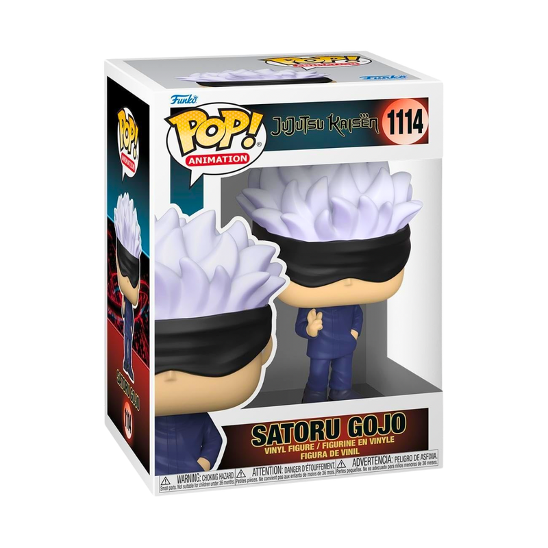 פסלוני אספנות - בובת פופ רשמית של סאטורו גוג’ו – חובה לכל מעריץ ג’וג’יטסו קאיזן מספר 1114 פאנקו פופ https://anime-market.co.il