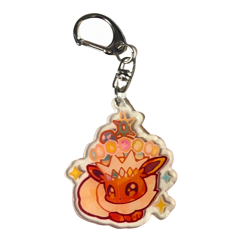 מחזיק מפתחות פלאריאון Flareon – התפתחות האש של Eevee מבית אנימה מרקט רק ב - https://anime-market.co.il