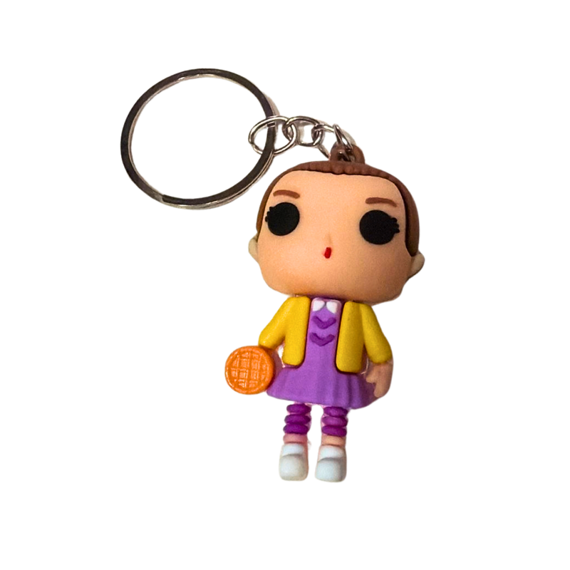 מחזיק מפתחות Eleven – Stranger Things עם וופל אגוס