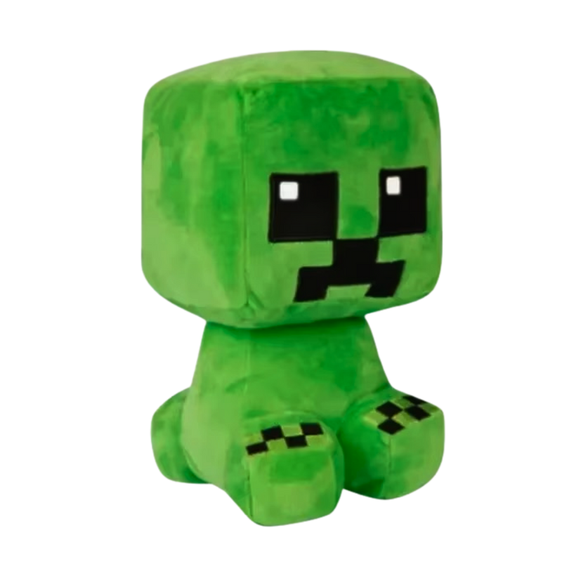 בובת קטיפה קריפר Creeper ממשחק Minecraft מיינקראפט בגודל כ־26 ס״מ