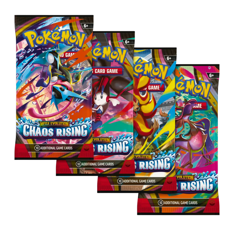 קלפי פוקימון – מארז 4 חבילות Pokemon TCG ME04: Chaos Rising Art Set