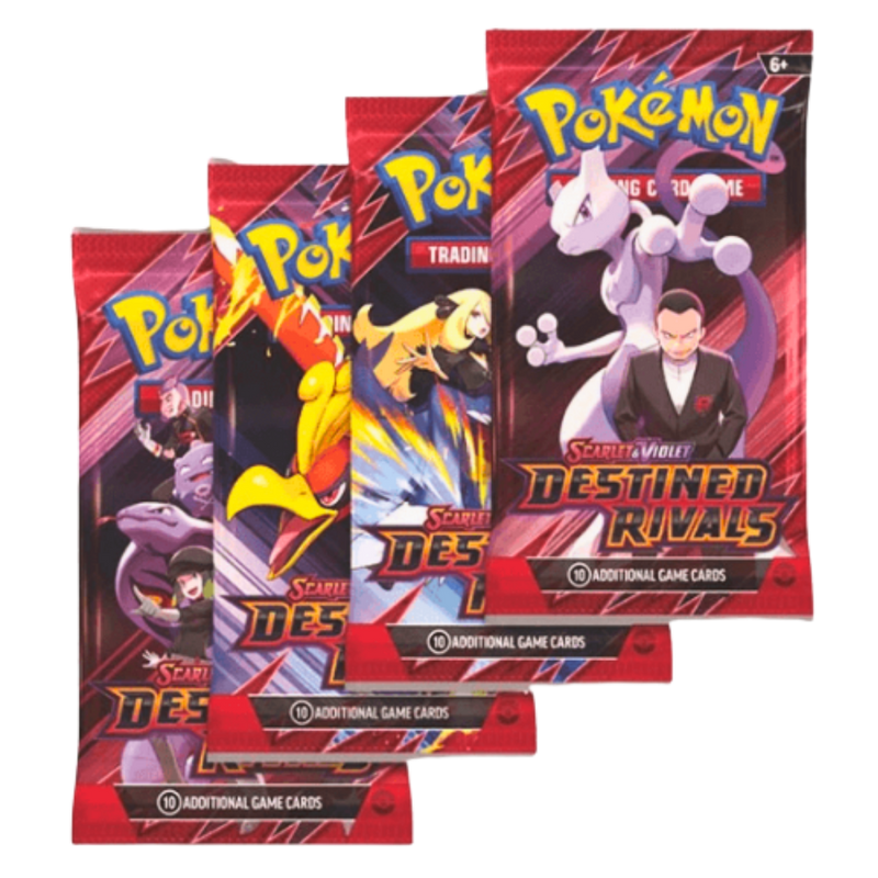 Pokémon TCG Destined Rivals Art Set 4 Booster Packs באנגלית