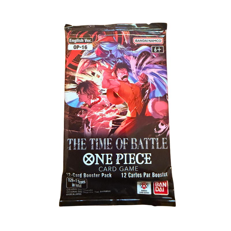 One Piece OP-16 The Time of Battle – חבילת בוסטר באנגלית | 12 קלפים