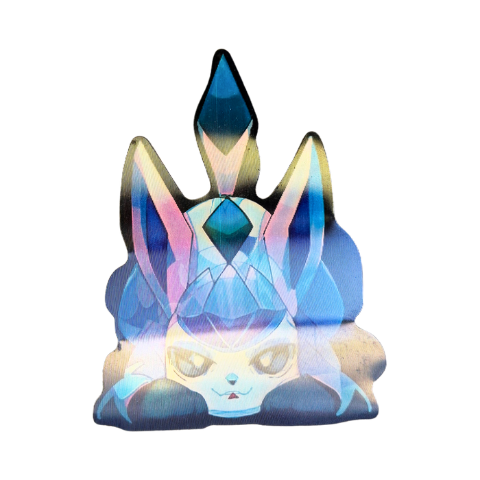 מדבקת תלת־מימד פוקימון – סילביון ↔ גלייסאון (Lenticular 3D)