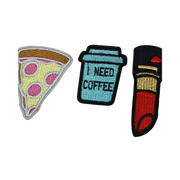 - קפה שפתון ופיצה - סט פאצים אנימה מרקט https://anime-market.co.il