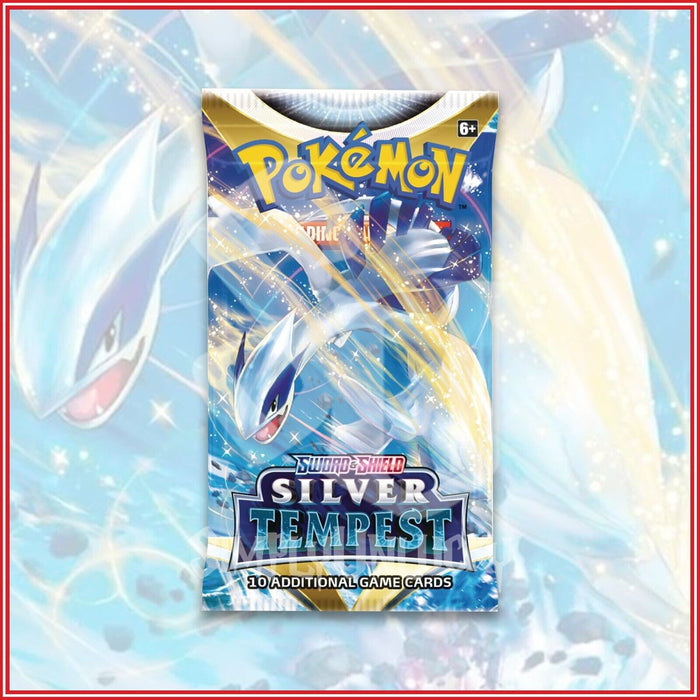 חבילת בוסטר Pokémon TCG – Sword & Shield: Silver Tempest (10 קלפים)