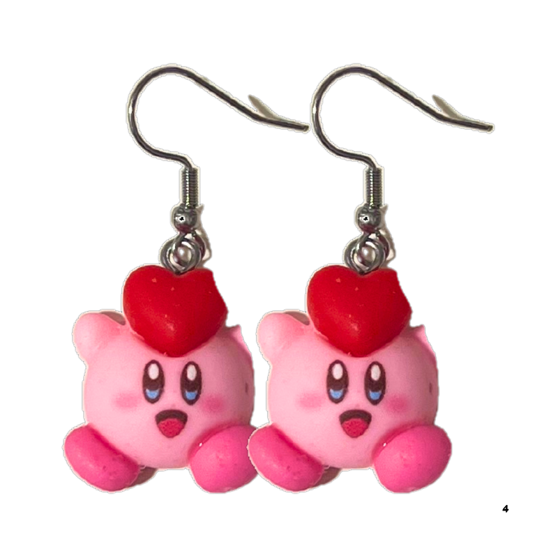 קירבי - זוג עגילים מבית אנימה מרקט רק ב - https://anime-market.co.il