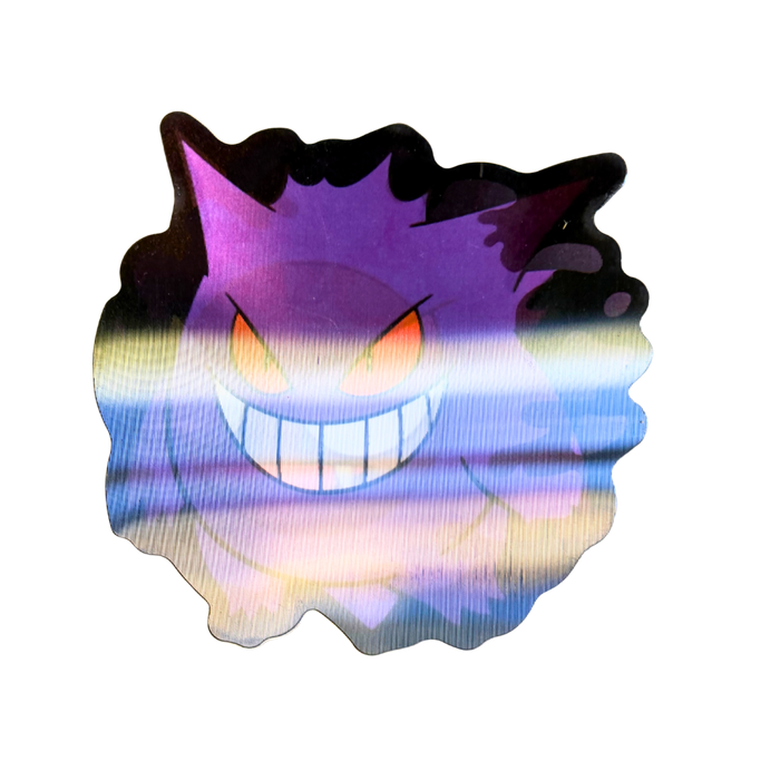 מדבקת תלת־מימד פוקימון – גאסלי ↔ גנגר (Lenticular 3D)