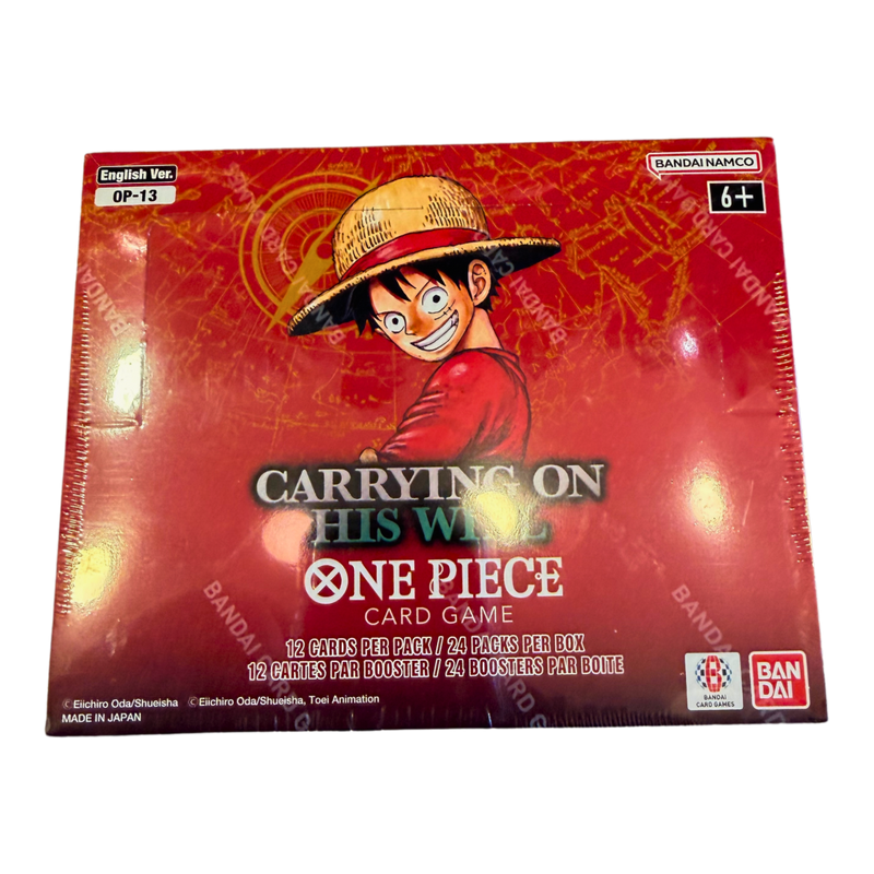 בוקס סגור 24 חבילות One Piece OP-13 – גרסה באנגלית מבית קלפים רק ב - https://anime-market.co.il
