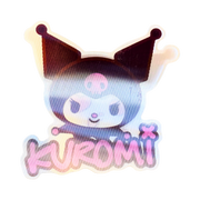 מדבקת תלת־מימד קרומי – רגילה ↔ מאוהבת (Kuromi Lenticular 3D) מבית אנימה מרקט רק ב - https://anime-market.co.il