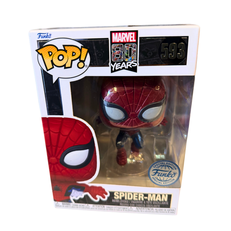 Funko Pop Spider-Man Diamond Collection #593 – Marvel | דמות ויניל נוצצת אספנות מבית אנימה מרקט רק ב - https://anime-market.co.il