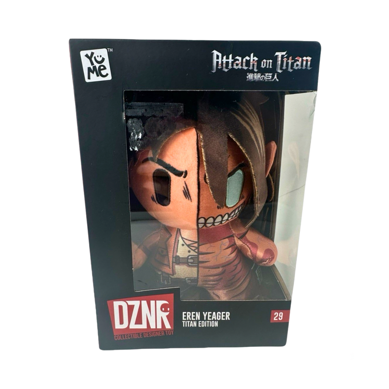 בובת קטיפה Eren Yeager Titan Edition – מתקפת הטיטאנים | YuMe DZNR Collectible מבית אנימה מרקט רק ב - https://anime-market.co.il