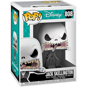 פסלוני אספנות - בובת פופ ג’ק סקלינגטון – Funko Pop! The Nightmare Before Christmas #808 (Scary Face) פאנקו פופ https://anime-market.co.il