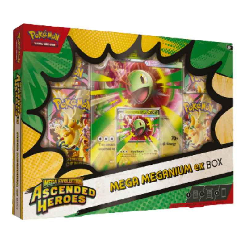 Pokémon TCG Mega Evolution: Ascended Heroes – Mega Meganium ex Box | בלעדי לאתר מבית אנימה מרקט רק ב - https://anime-market.co.il