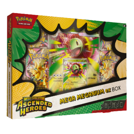Pokémon TCG Mega Evolution: Ascended Heroes – Mega Meganium ex Box | בלעדי לאתר מבית אנימה מרקט רק ב - https://anime-market.co.il