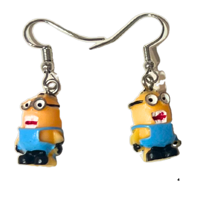 מיניונים - זוג עגילים מבית אנימה מרקט רק ב - https://anime-market.co.il
