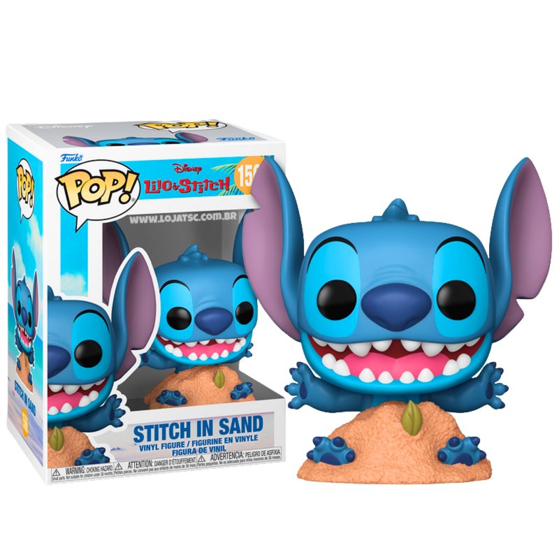 Stitch in Sand Funko Pop 1566 – דמות בלעדית מדיסני לילו וסטיץ’ מבית פאנקו פופ רק ב - https://anime-market.co.il
