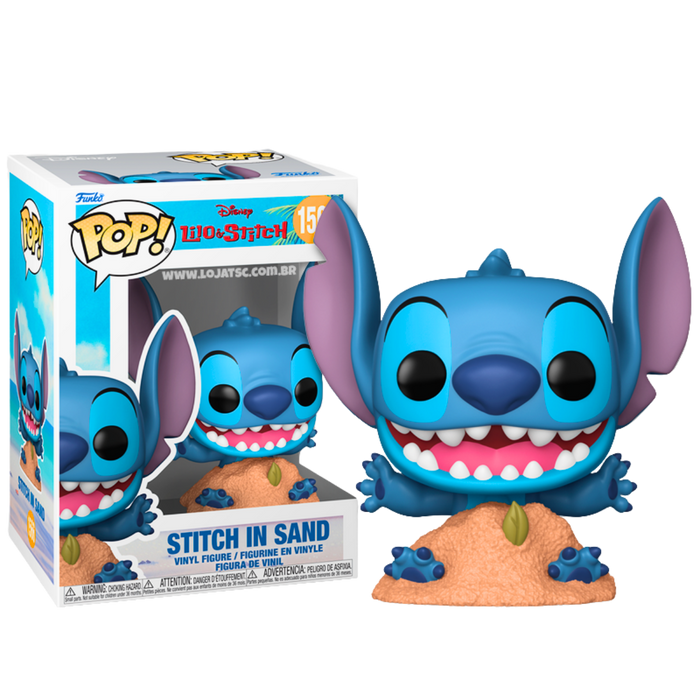 Stitch in Sand Funko Pop 1566 – דמות בלעדית מדיסני לילו וסטיץ’
