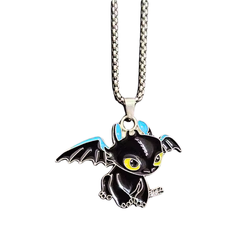 🐉 שרשרת טותלס – הדרקון השחור | How to Train Your Dragon Necklace מבית אנימה מרקט רק ב - https://anime-market.co.il