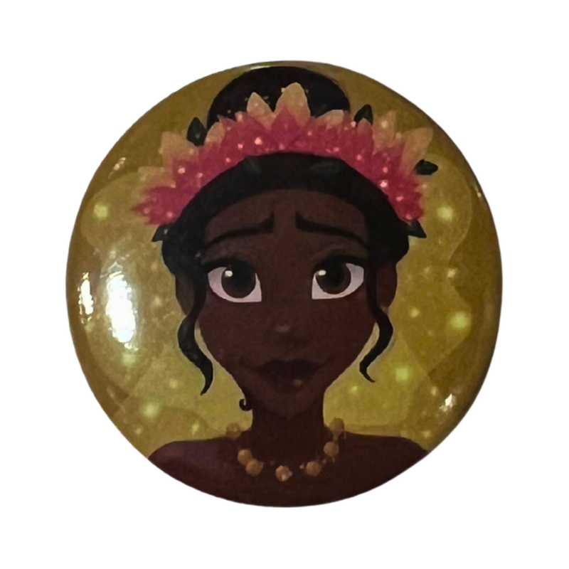 סיכות - סיכת נסיכה טיאנה – סיכה צבעונית בקוטר 32 מ”מ | Tiana Pin אנימה מרקט https://anime-market.co.il