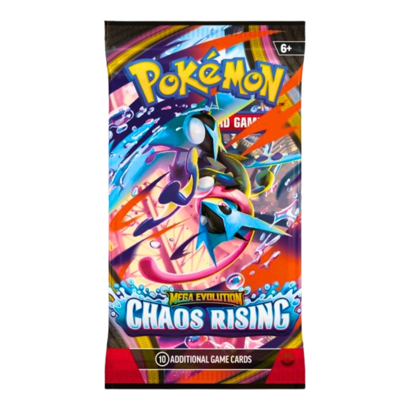 Pokémon TCG Mega Evolution Chaos Rising Booster Pack – חבילת קלפים באנגלית| מכירה מוקדמת יגיע לארץ ב22 למאי Default Title מבית אנימה מרקט רק ב - https://anime-market.co.il
