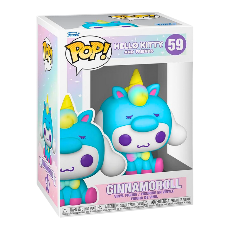 פסלוני אספנות - Funko Pop! Cinnamoroll – Unicorn Costume | Hello Kitty and Friends | דמות ויניל #59 פאנקו פופ https://anime-market.co.il