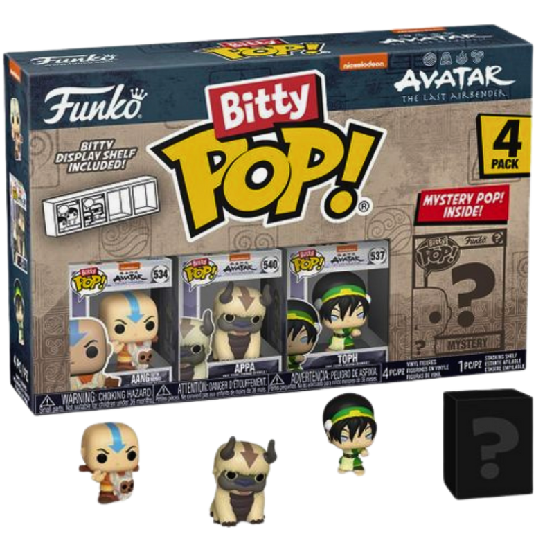 🌪️ Funko Bitty Pop! Avatar: The Last Airbender – מארז 4 דמויות מיניאטוריות