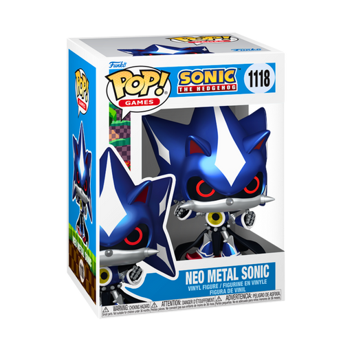 פסלוני אספנות - Funko Pop! Neo Metal Sonic – בובת אספנות מסדרת Sonic The Hedgehog | Pop! Games #1118 פאנקו פופ https://anime-market.co.il