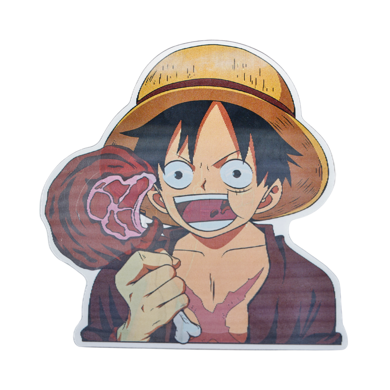 - וואן פיס - לופי אוכל בשר מדבקת תלת מימד אנימה מרקט https://anime-market.co.il