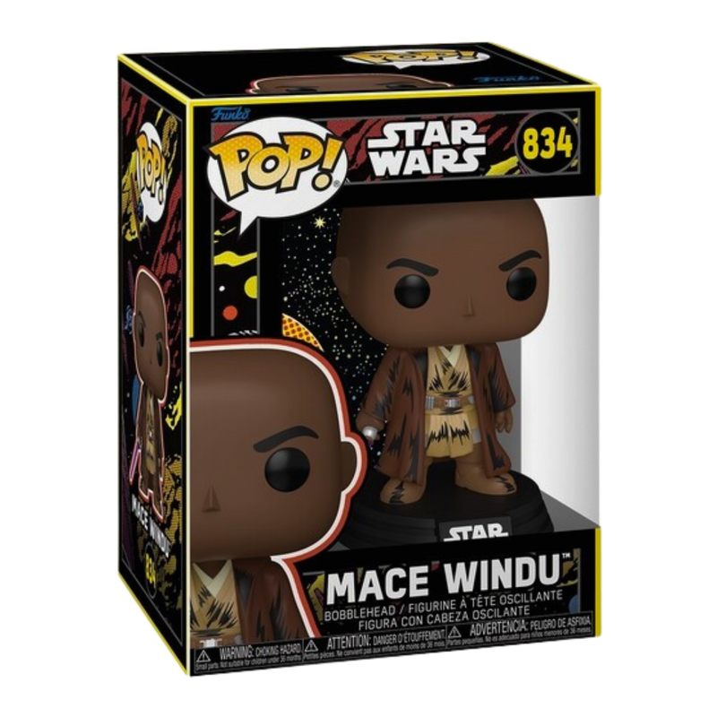 Funko Pop Mace Windu #834 – Star Wars | דמות ויניל Bobble-Head מלחמת הכוכבים