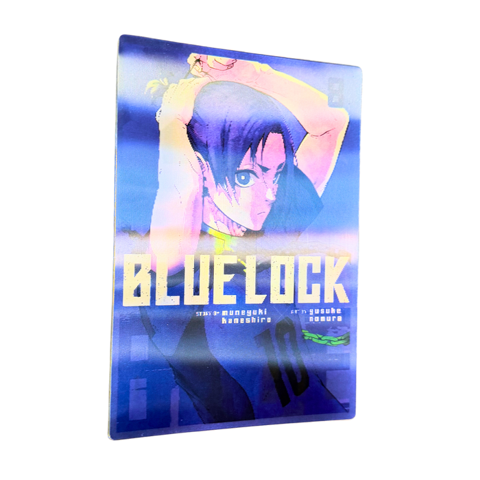 מדבקת תלת־מימד Blue Lock – באצ’ירה ודמות נוספת מתחלפים | מדבקת לנטיקולר איכותית