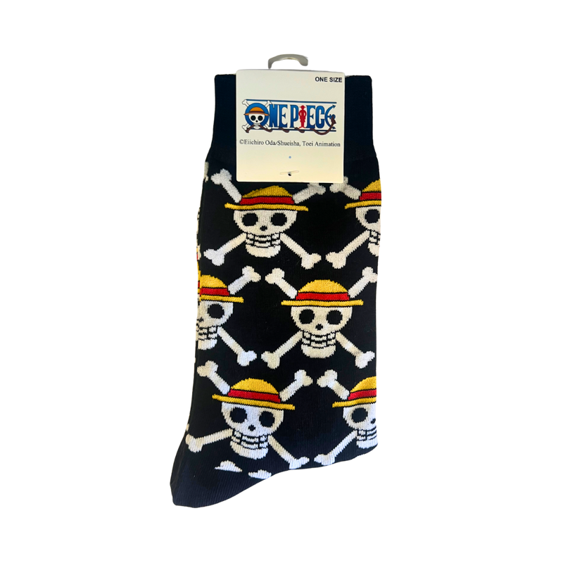 גרביים - גרבי מבוגרים – סמל הצוות כובע הקש, One Piece, מקוריות אנימה מרקט https://anime-market.co.il