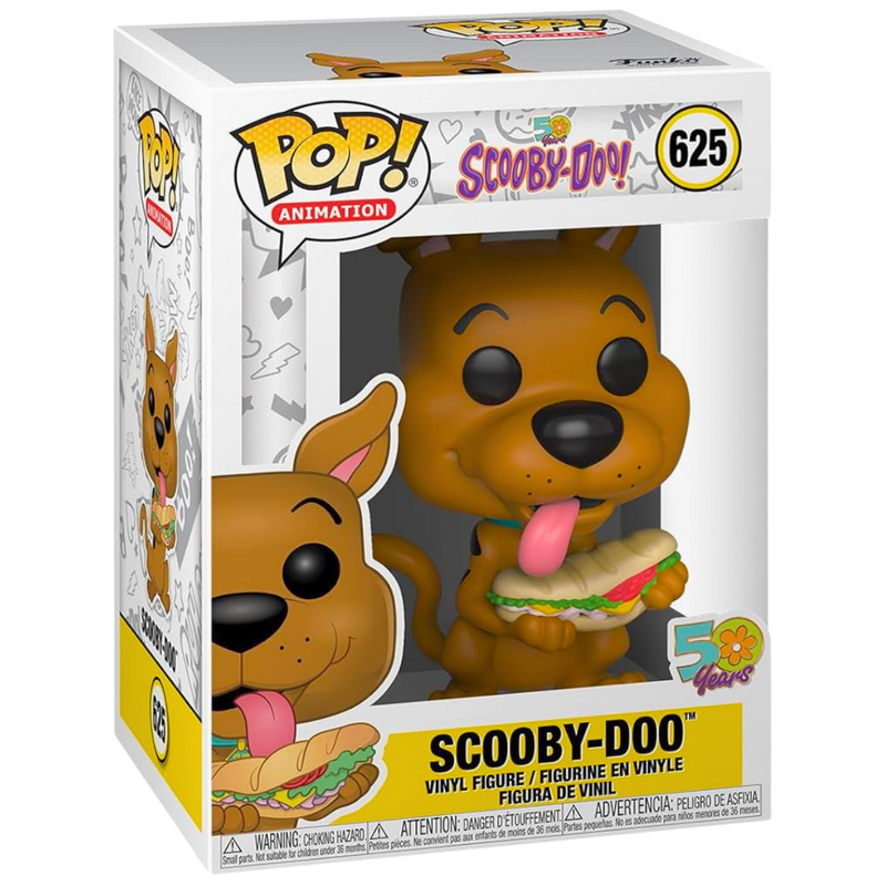 Funko Pop Scooby-Doo with Sandwich #625 – סקובי דו 50 שנה | דמות ויניל אספנות