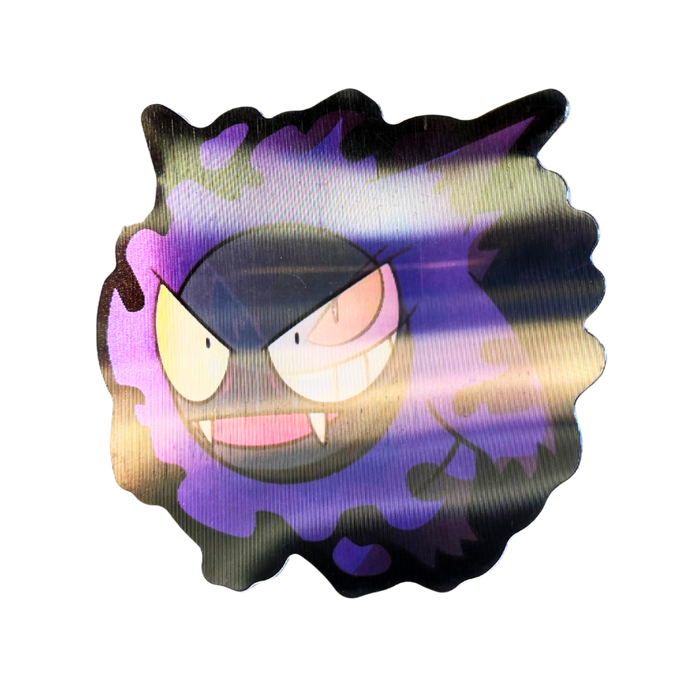 מדבקת תלת־מימד פוקימון – גאסלי ↔ גנגר (Lenticular 3D)