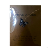 שרשרת פרפר “Make a Wish” – צבעים לבחירה שחור מבית אנימה מרקט רק ב - https://anime-market.co.il