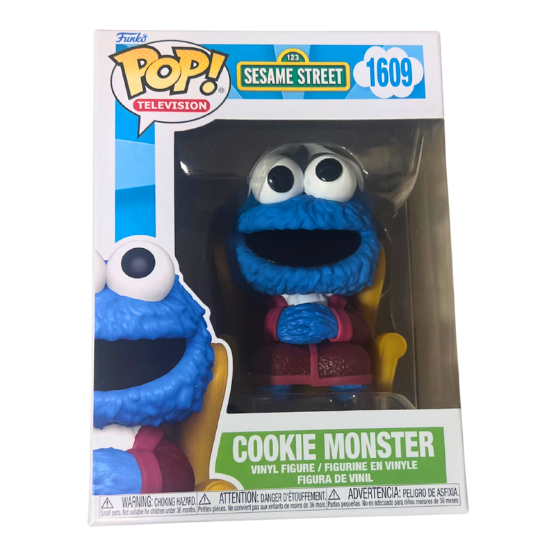 פסלוני אספנות - בובת פופ עוגיפלצת מקורית – Cookie Monster Funko Pop #1609 מסדרת רחוב סומסום פאנקו פופ https://anime-market.co.il