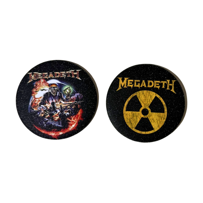 סט 2 סיכות Megadeth 58 מ”מ – סיכות אספנות לאוהבי מטאל מבית אנימה מרקט רק ב - https://anime-market.co.il