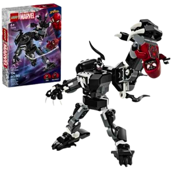 ערכת לגו ונום נגד מיילס מוראלס – Venom Mech Armour vs. Miles Morales | LEGO Marvel #76276
