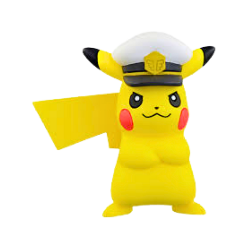 קפטן פיקאצ’ו (Captain Pikachu) – דמות אספנות מפוקימון אופקים מבית אנימה מרקט רק ב - https://anime-market.co.il