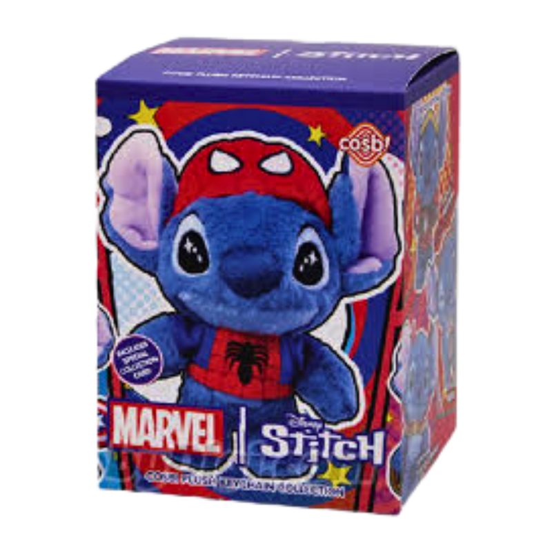 בובת הפתעה Marvel Stitch Cosbi Plush Keychain – סטיץ’ בתחפושות גיבורי מארוול מבית Hot Toys