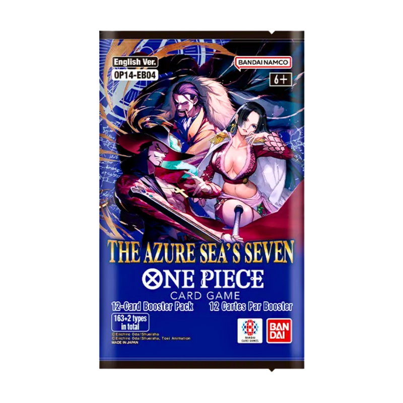 One Piece Card Game – The Azure Sea’s Seven (OP14 / EB04) | בוסטר באנגלית מבית אנימה מרקט רק ב - https://anime-market.co.il