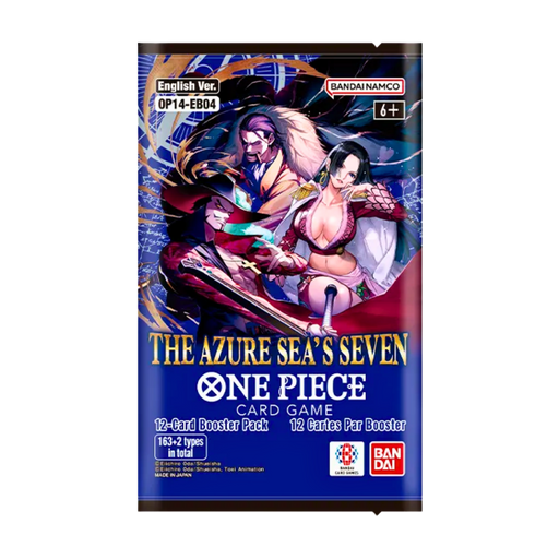 One Piece Card Game – The Azure Sea’s Seven (OP14 / EB04) | בוסטר באנגלית מבית אנימה מרקט רק ב - https://anime-market.co.il