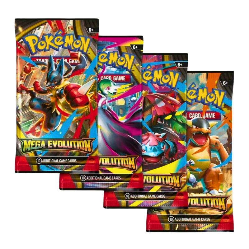 קלפי פוקימון Mega Evolution ME01 – סט 4 חבילות בוסטר (Booster Pack Art Set) | Pokémon TCG | בלעדי לאתר מבית אנימה מרקט רק ב - https://anime-market.co.il