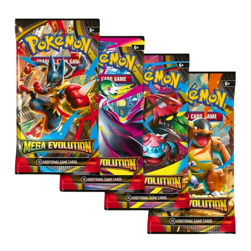 קלפי פוקימון Mega Evolution ME01 – סט 4 חבילות בוסטר (Booster Pack Art Set) | Pokémon TCG | בלעדי לאתר מבית אנימה מרקט רק ב - https://anime-market.co.il