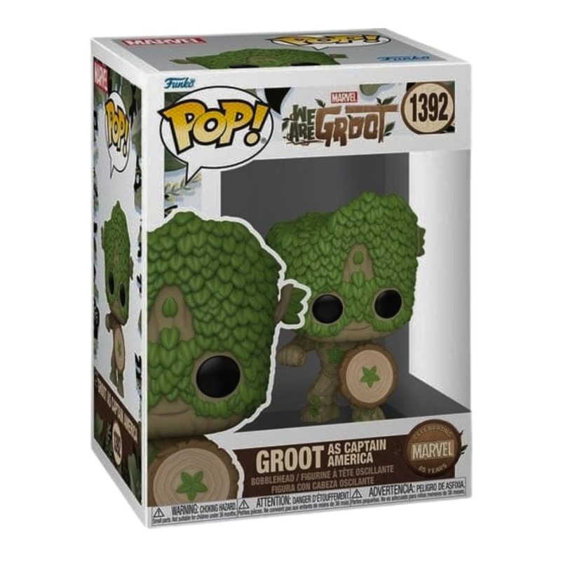 Funko Pop Groot Captain America #1392 – מארוול דמות אספנות We Are Groot מבית אנימה מרקט רק ב - https://anime-market.co.il