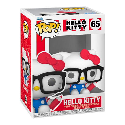 Funko Pop Hello Kitty Nerd #65 – דמות הלו קיטי עם משקפיים ועפרון מבית אנימה מרקט רק ב - https://anime-market.co.il
