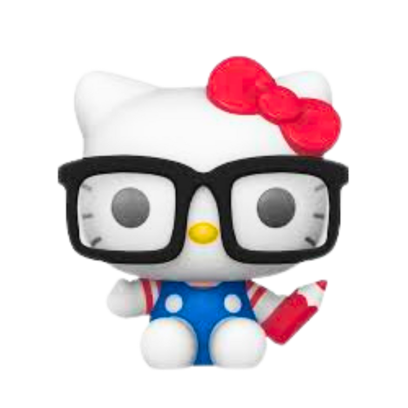 Funko Pop Hello Kitty Nerd #65 – דמות הלו קיטי עם משקפיים ועפרון מבית אנימה מרקט רק ב - https://anime-market.co.il