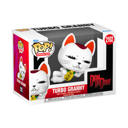Funko Pop Turbo Granny #2102 – Dandadan דמות חתול מקורית עם Protector מבית אנימה מרקט רק ב - https://anime-market.co.il
