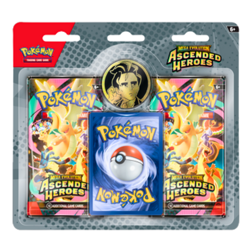 קלפי פוקימון - Pokémon Mega Evolution – Ascended Heroes | חבילת 2 בוסטרים + מטבע אספנות | הזמנה מוקדמת למהדורת החגים 2026 קלפים https://anime-market.co.il